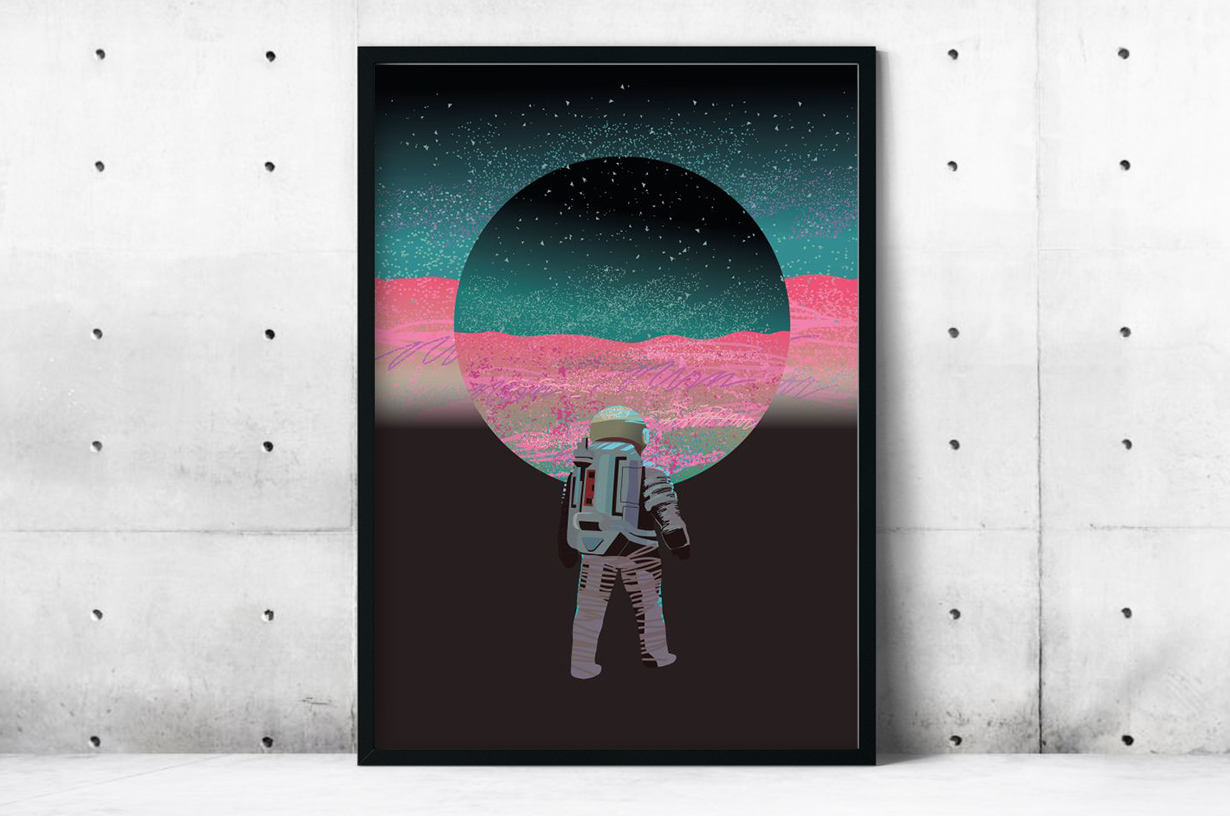 Plakat - Astronauta - fototapeta.shop