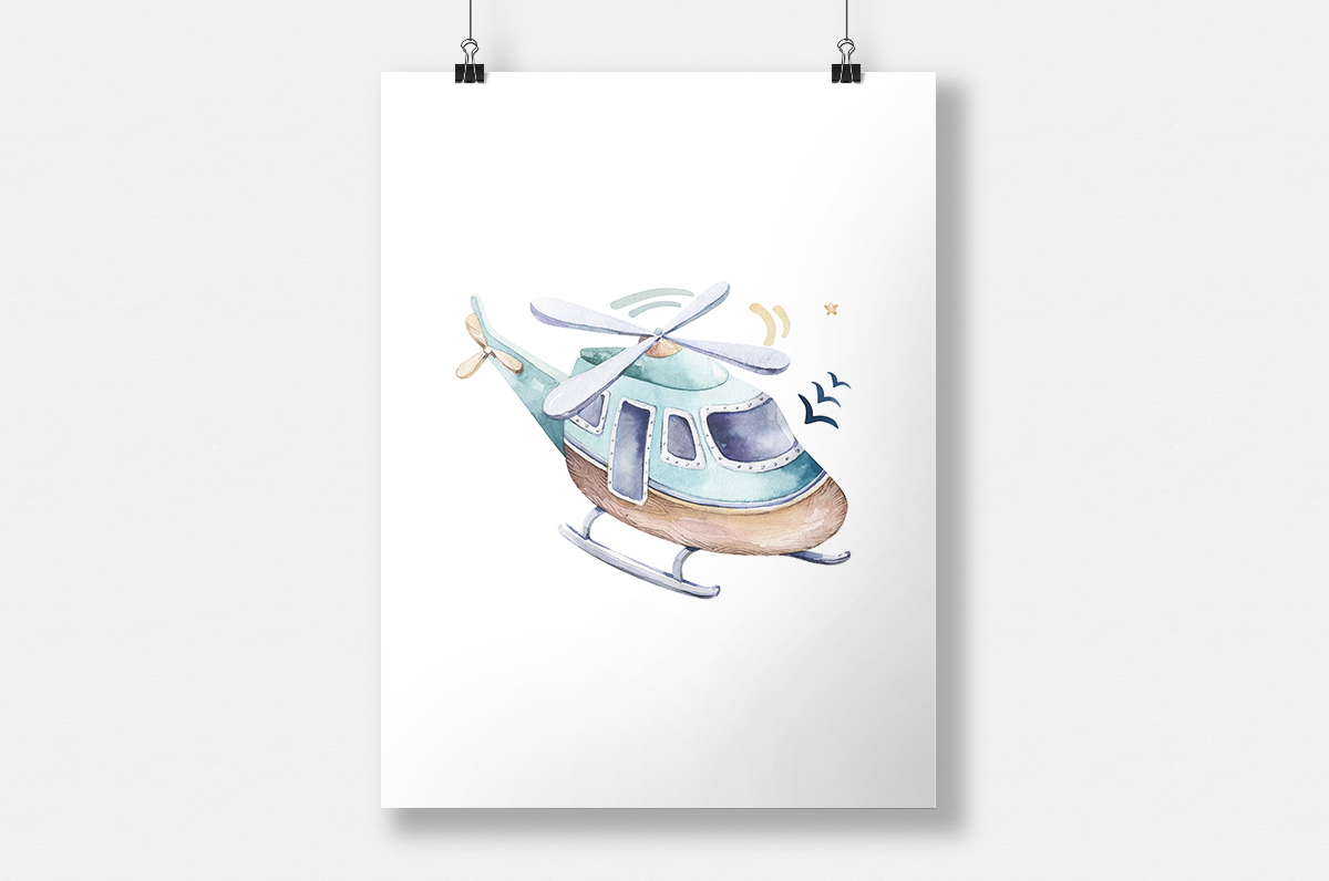 Plakat - Helikopter - fototapeta.shop