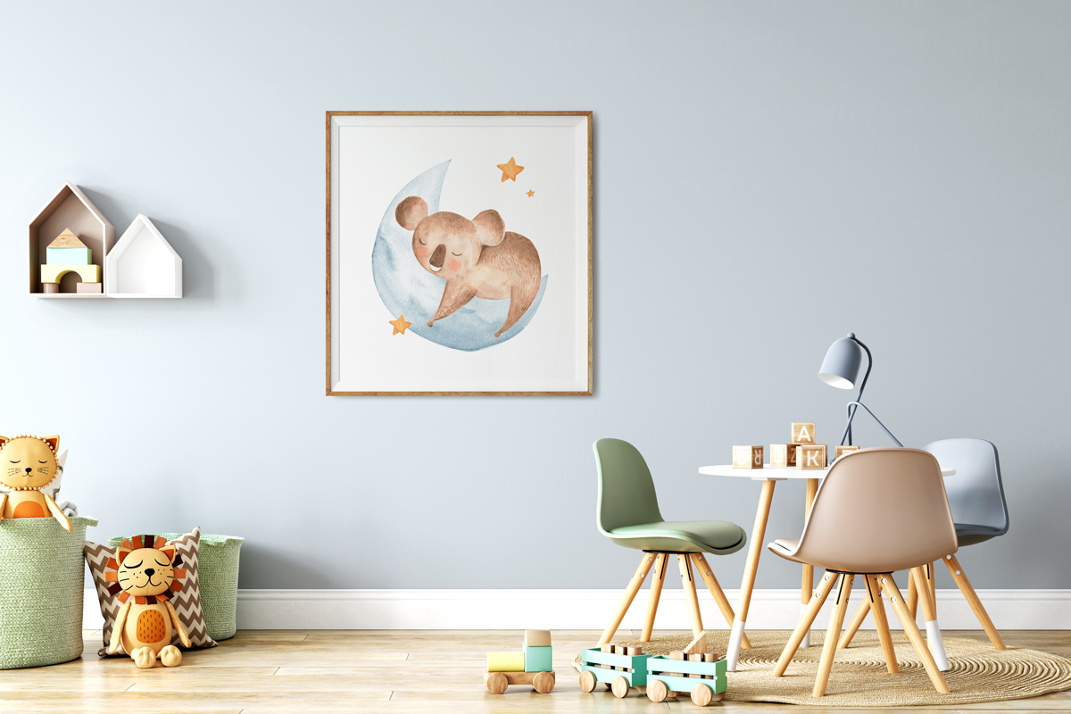Plakat - Koala na księżycu - fototapeta.shop