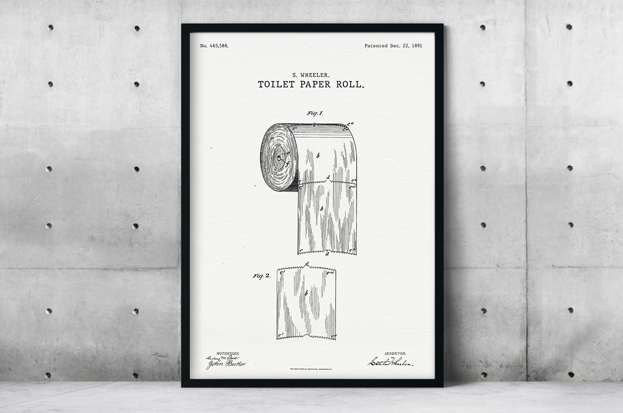 Plakat - Projekt papieru toaletowego wg Wheelera - fototapeta.shop